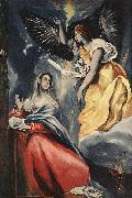 El Greco The Annunciation oil